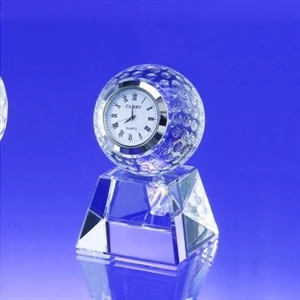 Award-60mm Golf Ball Clock w/ Base