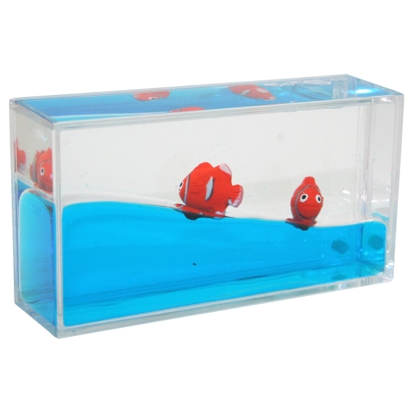 Liquid Mini Wave Clown Fish Paperweight - Image 1