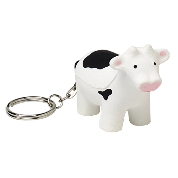Squeezies® Cow Keyring Stress Reliever - Image 1