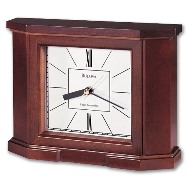 Bulova Altus mahogany mantel clock