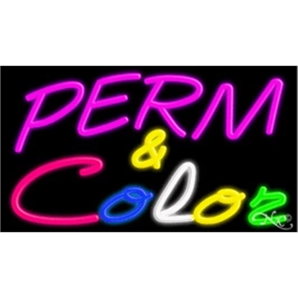 Perm & Color Neon Sign