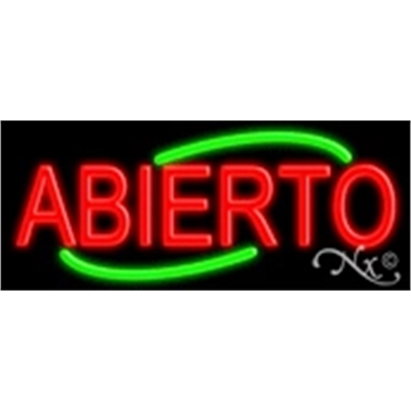 Abierto Economic Neon Sign