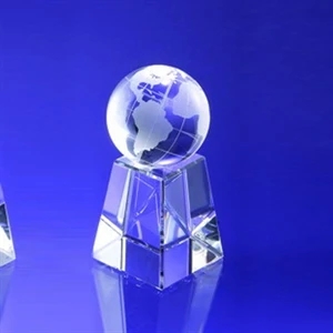 Award-Globe w/ Tall Base 8"