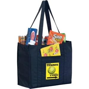 Recycled P.E.T. Grocery Bags 12x8x13 Printed Four Color Proc