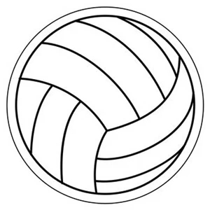 Volleyball Stock Shape Magnet