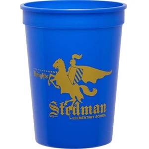 Smooth 12 Ounce Colored Stadium Cup
