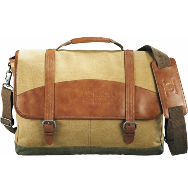 Cutter &amp; Buck (R) Legacy Cotton Compu-Messenger Bag