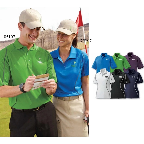 Ladies&apos; Snag Protection Color-Block Polo With Piping