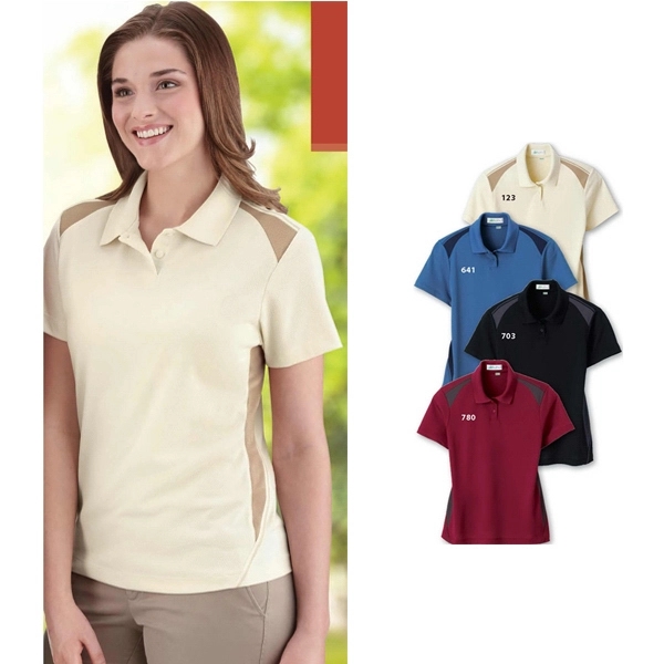 Ladies&apos; Recycled Polyester Performance Honeycomb  Polo