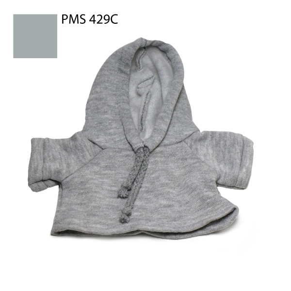 8&quot; Thick Gray Hooded Sweatshirt for plush toy