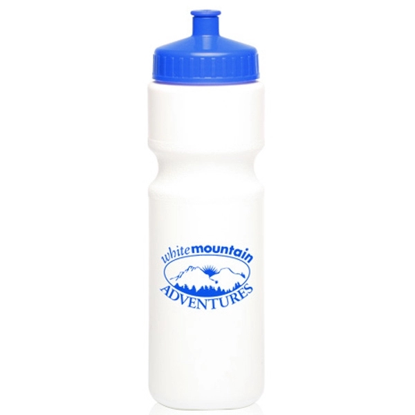 28 oz. Push Cap Plastic Water Bottle - Image 4