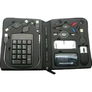 USB Travel Kit with Portable Keyboard and Mini Optical Mouse