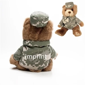 8" Army Digital Camo Bear with one color imprint