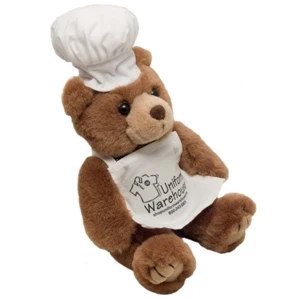 8" Chef Bear with one color imprint