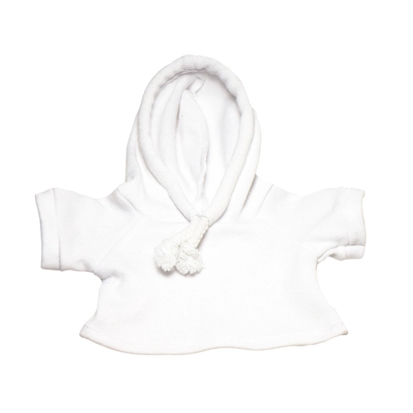 8&quot; White Hooded Sweatshirt for plush toy