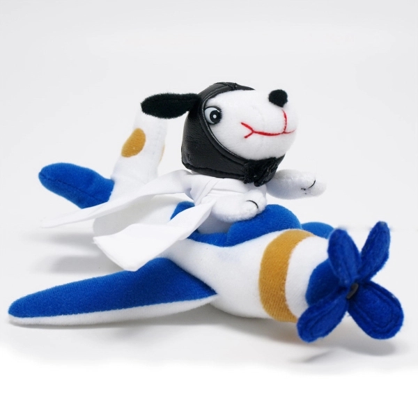 6&quot; Dog in Airplane includes Scarf