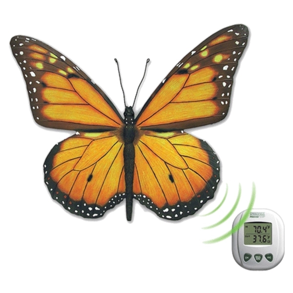 Decorative Butterfly Wireless In/Outdoor Thermometer