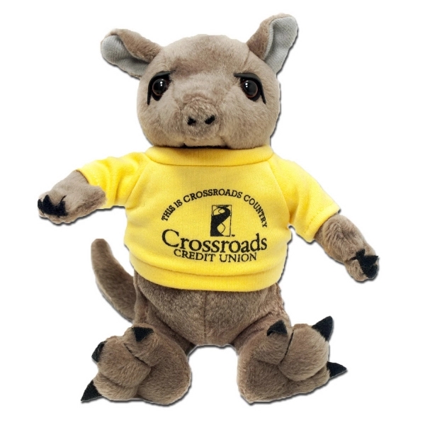 7" Armadillo with T-shirt and One Color Imprint