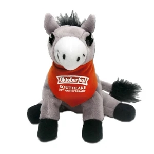 7" Donkey with bandana and one color imprint