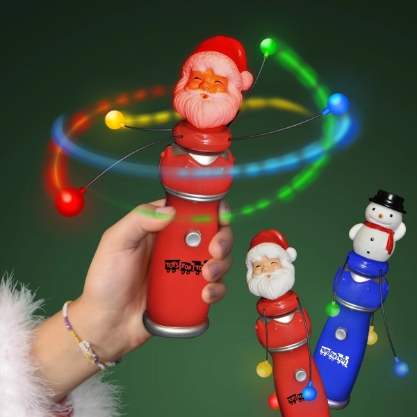 Orbiting LEDs Spinning Christmas Toy Wands - Image 2