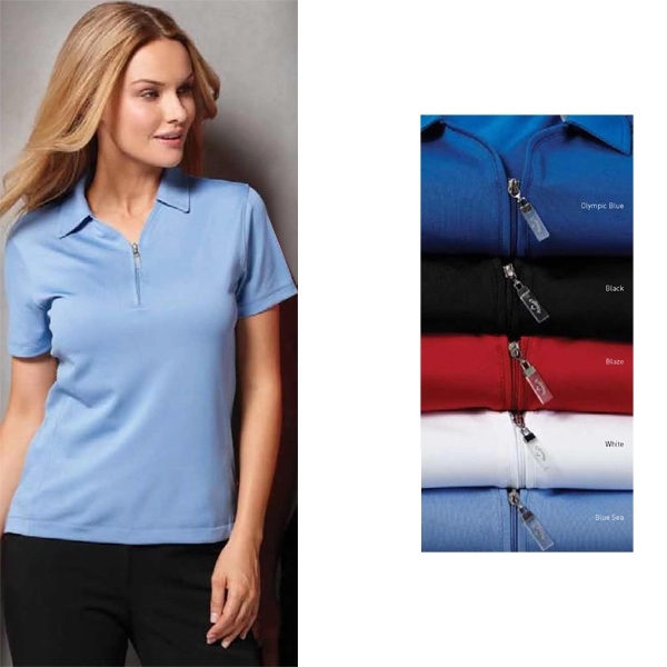 Ladies dry solid polo