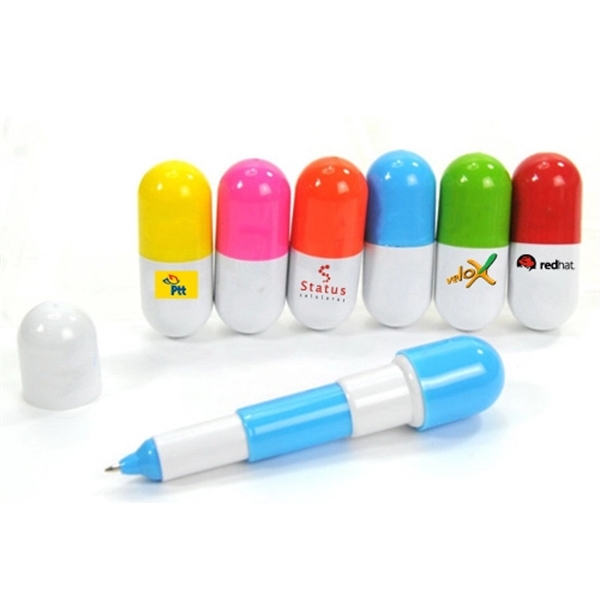 Pill Capsule Retractable Pen