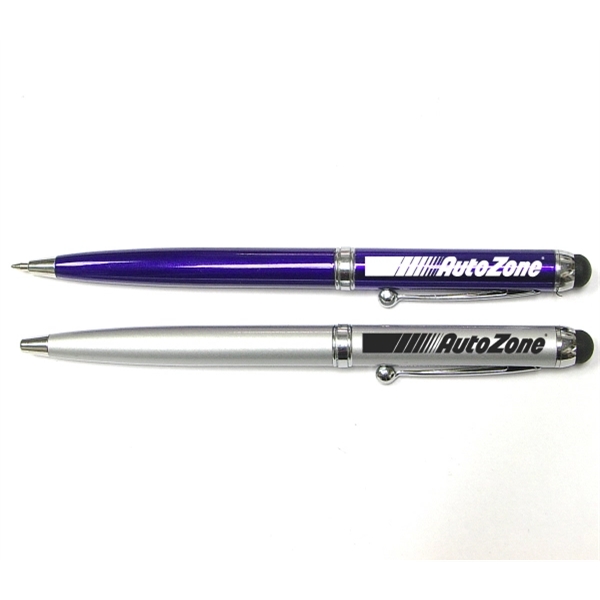 Twist action pen with stylus - Image 1