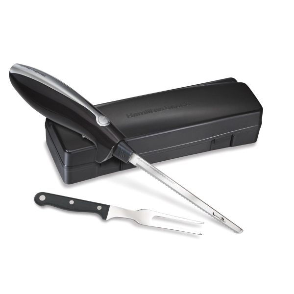 Electric Knife Set with Carving Fork and Case