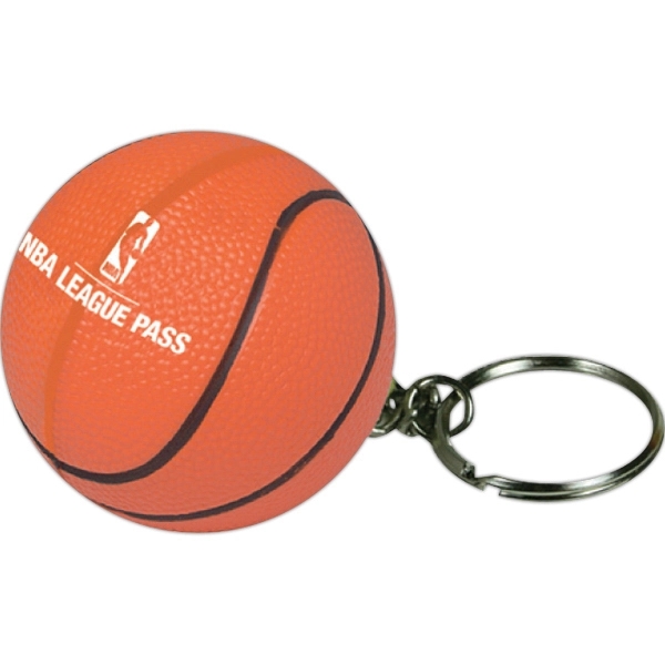 Squeezies® Basketball Keyring Stress Reliever - Image 2