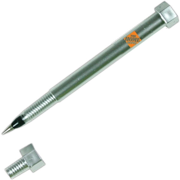 Silver Nut and Bolt Tool Pen - Image 1