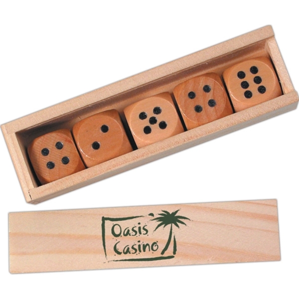Wooden Dice - Image 1