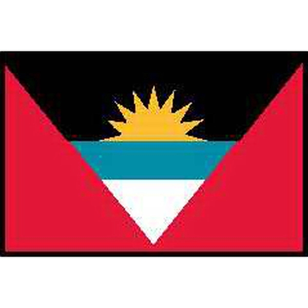 Mounted Endura-Gloss (TM) Flag of Antigua &amp; Barbuda (UN OAS)