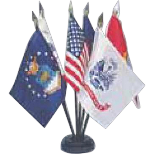 Endura-Gloss (TM) Mounted Armed Forces Flag Set