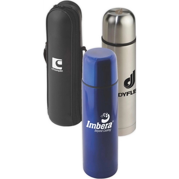 16.9 Stainless Steel Thermo Bottle with Case