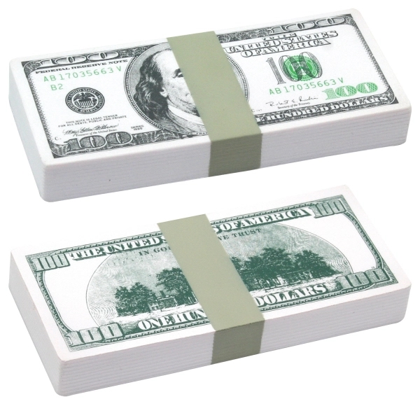 One Hundred Dollar Bill Stack Squeezies® Stress Reliever - Image 1
