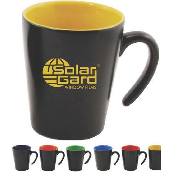 12 oz open handle coffee mug
