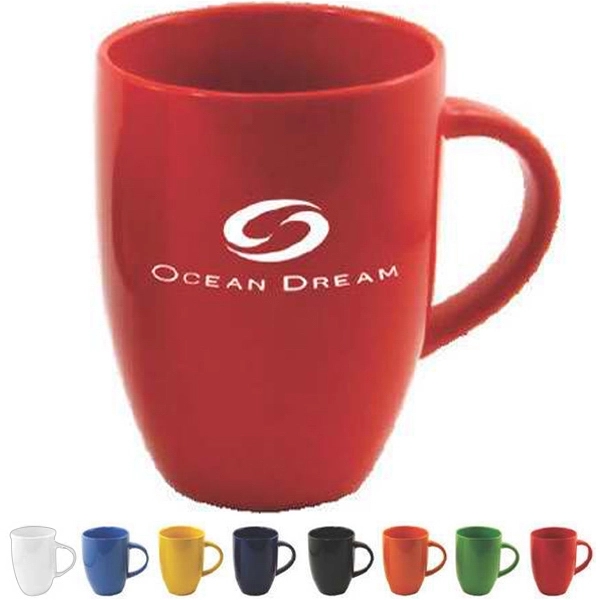 10 oz colored coffee mug