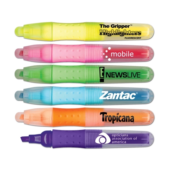 Clear Barrel Highlighter with Comfort Grip - Image 1