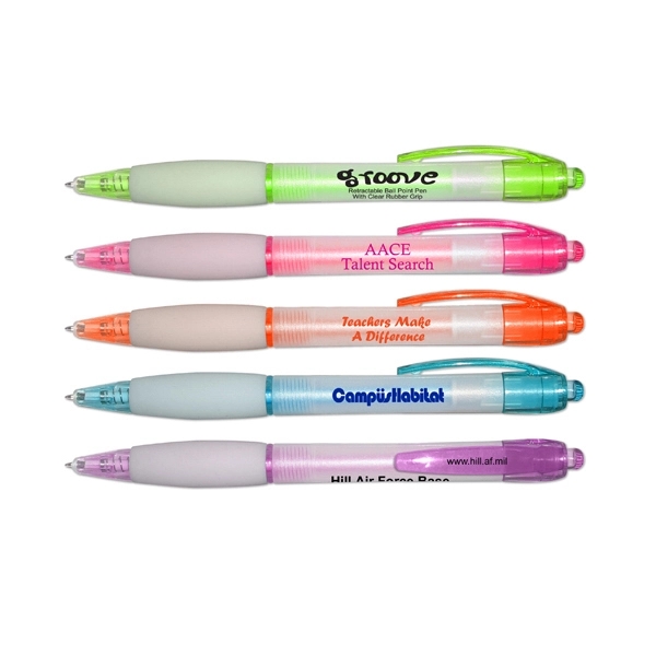 Groove Retractable Ball Point Pen - Image 1