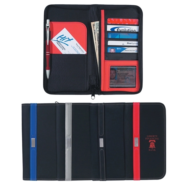 Contemporary Travel Wallet With Zipper