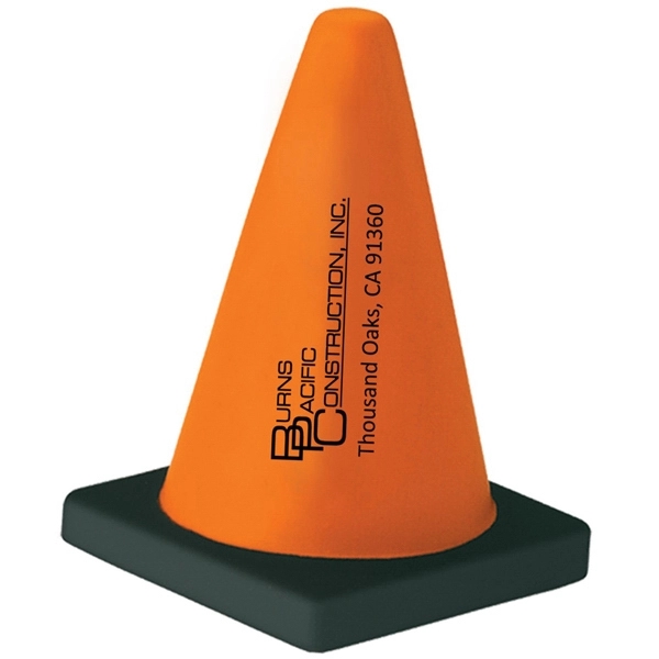Orange And Black Cone Stress Shape - Image 1