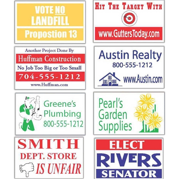 12&quot; x 18&quot; lawn and site signs
