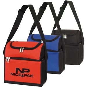 Round Top Dual Compartment 6-Pack Cooler