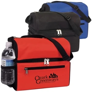 Round Top Dual Compartment 8-Pack Cooler
