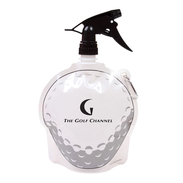 24 oz Golf Ball Collapsible Spray Top Water Bottle