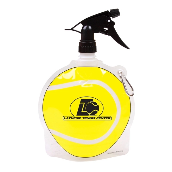24 oz Tennis Ball Collapsible Spray Top Water Bottle