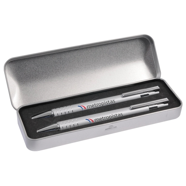 Umbria Metal Pen and Pencil Gift Set - Image 3