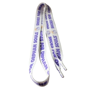 Shoelaces 60 x 3/4" Recycled Poly Dye Sub (Domestic Product)