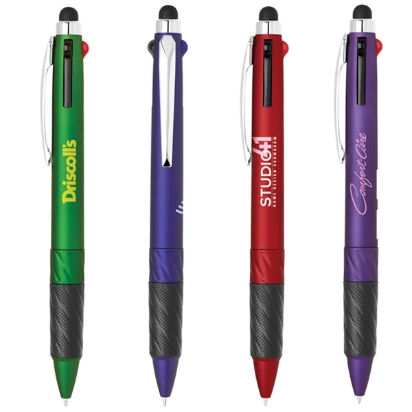 Bill Stylus Tool with 4 Colored Ballpoint Pens