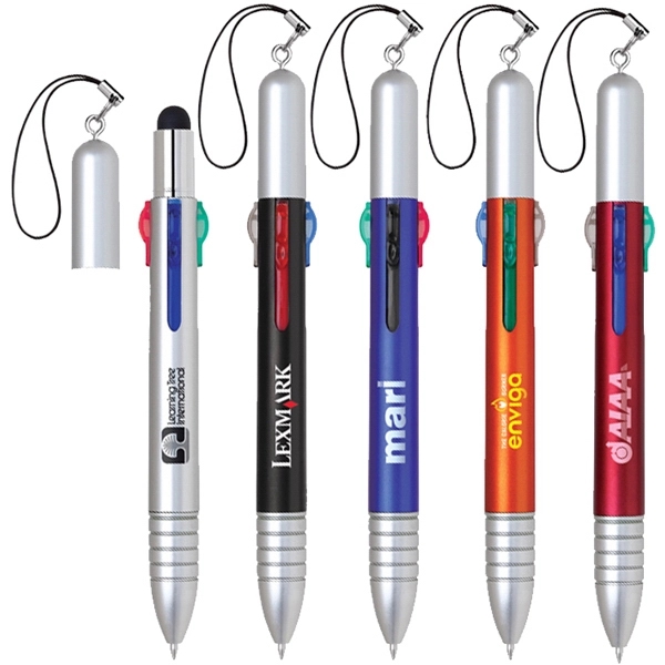 Bob Stylus Tool with 4 Colored Ballpoint Pens